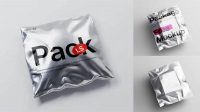 6633+ Metallic Package PSD Mockup High-Resolution Graphic