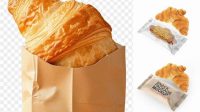 6634+ Croissant Packaging Mockup Smart PNG Image