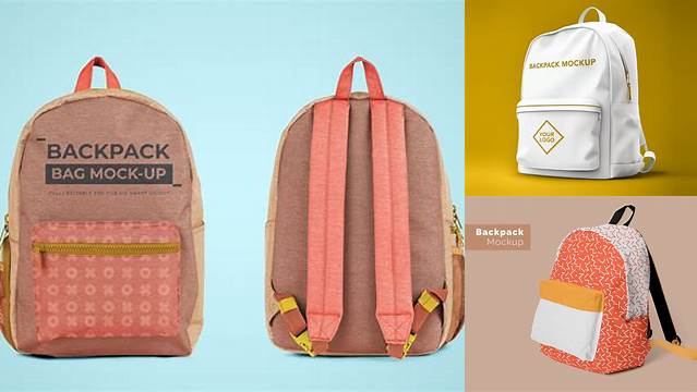 6635+ Backpack Mockup Free Psd Free PSD