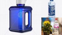 6635+ Jug with Water PSD Mockup Half Side View Best for Showcase