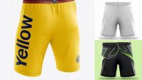 6635+ Men’s Soccer Shorts PSD Mockup Back Half Side View Download Premium Free PSD