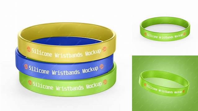 6635+ Silicone Wristbands PSD Mockup Free Graphic Design Resource