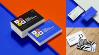 664+ Business Card in Cover PSD Mockup Top View Download Customizable PSD