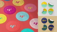 664+ Sticker Mockup Free Download Include TIFF