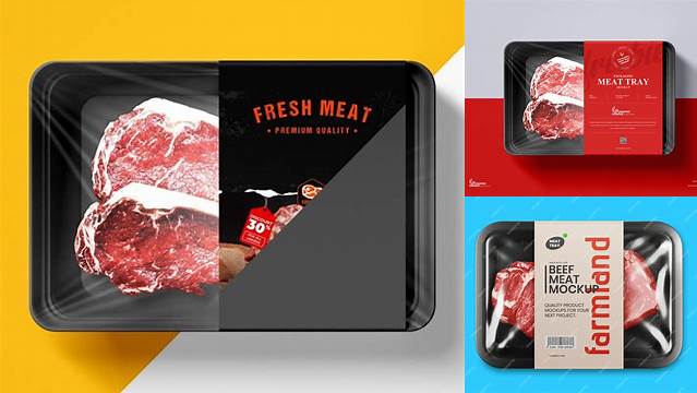 6640+ Meat Packaging Mockup Free Psd Elegant Free Template