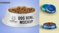 6649+ Metal Pet Feeding Bowl PSD Mockup Smart PNG Image