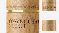 665+ Cosmetic Wooden Jar Modern Free PSD Template