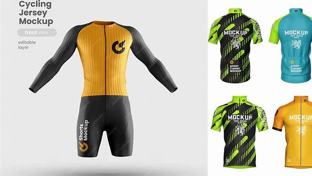 6655+ Bike Jersey Mockup Free High Resolution