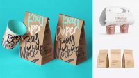 6657+ Kraft Coffee Holder PSD Mockup Premium Quality PSD Freebie