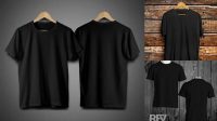 6666+ Mockup Kaos Hitam Polos High-Resolution Graphic