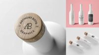 6670+ Ceramic Bottle With Wooden Cap PSD Mockup Editable Photoshop Free Mockup