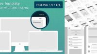 6671+ Wireframe Mockup Psd Easy Editable