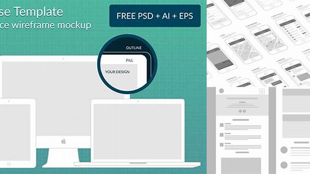 6671+ Wireframe Mockup Psd Easy Editable