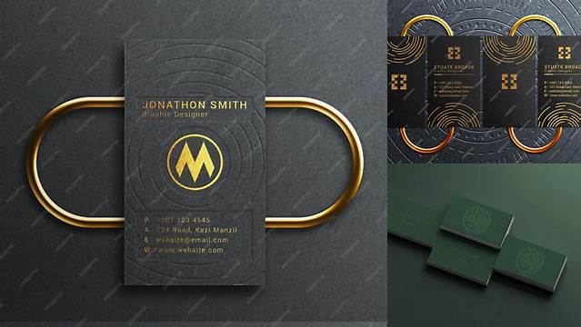 6672+ Business Card Emboss Mockup PSD Download