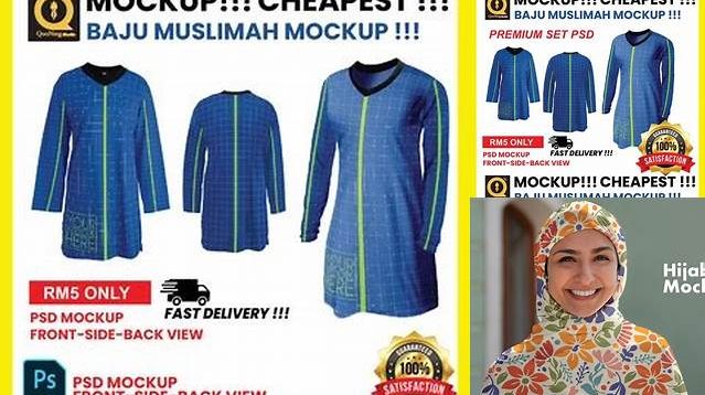 6673+ Mockup Baju Muslimah High Resolution