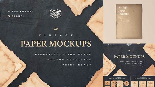 6673+ Old Paper Mockup Free Creative Design Resource