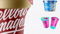 6678+ Metallic Sour Cream Cup PSD Mockup Download Free Premium Design PSD