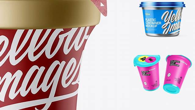 6678+ Metallic Sour Cream Cup PSD Mockup Download Free Premium Design PSD