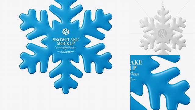 668+ Matte Snowflake PSD Mockup Front View Photoshop PSD Free for Designers