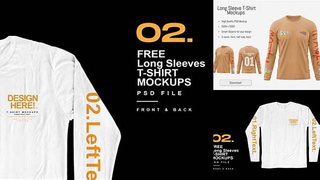 6681+ Long Sleeve Shirt Mockup Free Download PSD File Download