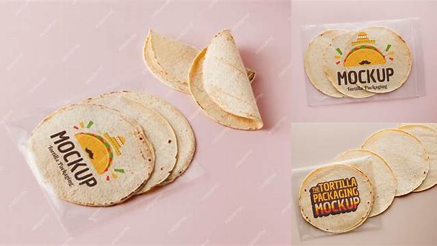 6685+ Tortilla Mockup Custom Graphic Mockup File