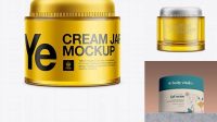 6688+ Body Cream Jar Mock-up Professional Photoshop Design Freebie