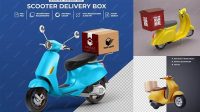 6689+ Delivery Bike Mockup Free PSD