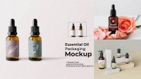 6690+ Essential Oil Bottle Mockup Free Psd Free Editable PSD