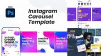 6691+ Instagram Carousel Mockup Psd Free Download Free Editable PSD Template