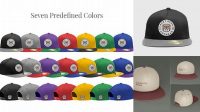 6693+ Snapback Cap PSD Mockup Side View Free Downloadable Graphic Resource