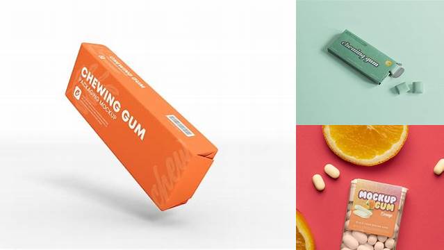 6696+ Gum Packaging Mockup Best Free Mockup PSD