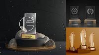 6699+ Award Mockup Creative High-Resolution PSD Freebie