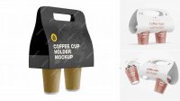 6699+ Coffee Cups Holder PSD Mockup Half Side View Download Now High-Quality PSD Template