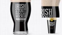 670+ Revival Glass With Irish Stout Beer PSD Mockup Free Download Design Mockup