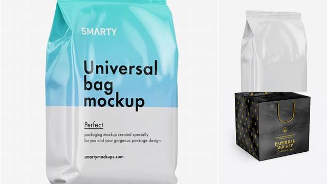 6700+ Glossy Bag PSD Mockup Front & Top Views Digital Download