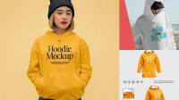 6703+ Women's Hoodie PSD Mockup Fully Customizable Photoshop Freebie