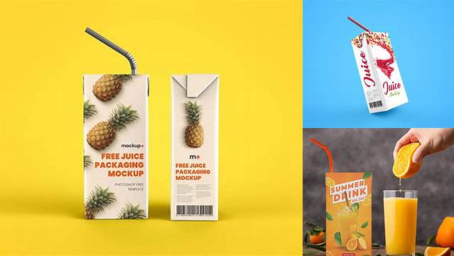 6704+ Juice Packaging Mockup Free PSD Download