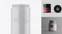 6710+ Plastic Jar With Handle PSD Mockup Eye-Level Shot Versatile Mockup for Designers