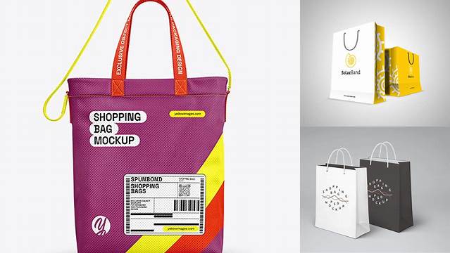 6717+ Spunbond Bag Mockup Best for Showcase