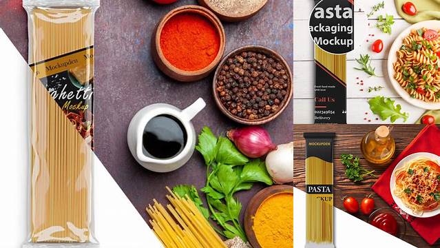 6719+ Spaghetti Mockup Professional PSD Mockup