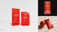 672+ Ketchup Sachet Mockup Creative Design Mockup