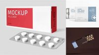 672+ Matte Pills Box PSD Mockup Free Photoshop Mockup Design