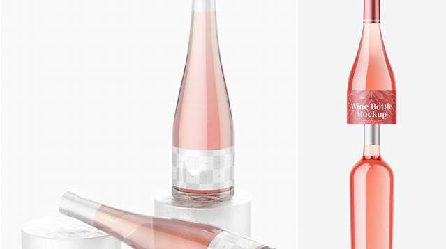 6720+ Rose Wine Bottle PSD Mockup Layered PSD File Free Download