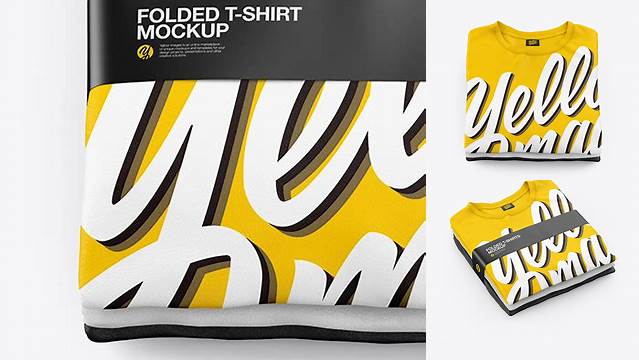 6721+ Stack of Folded T-Shirts PSD Mockup High-Angle Shot Download Free