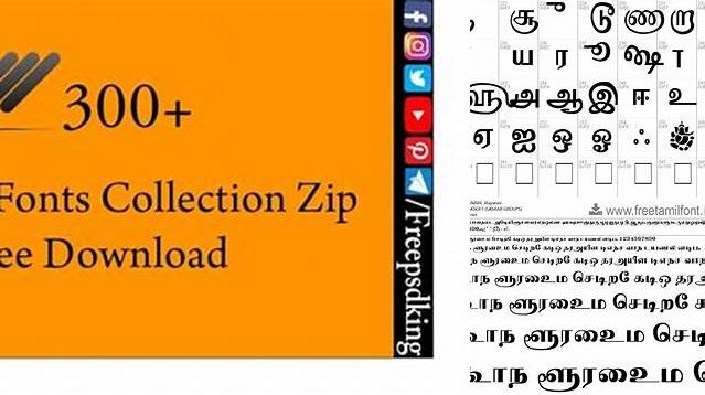 6722+ All Tamil Fonts Download Drive Zip Editable Design File