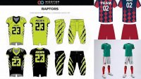 6724+ Football Uniform Mockup Editable Design File