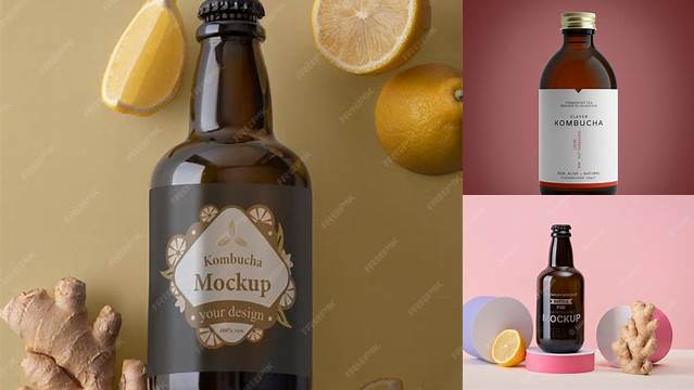 6728+ Kombucha Mockup Hight Resolution