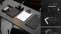 6740+ Black Stationery Mockup Hight Resolution