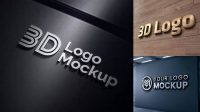 6744+ 3d Logo Mockup Psd Free Download High-Quality Editable PSD