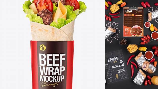 6754+ Mockup Packaging Kebab Customizable Design Files